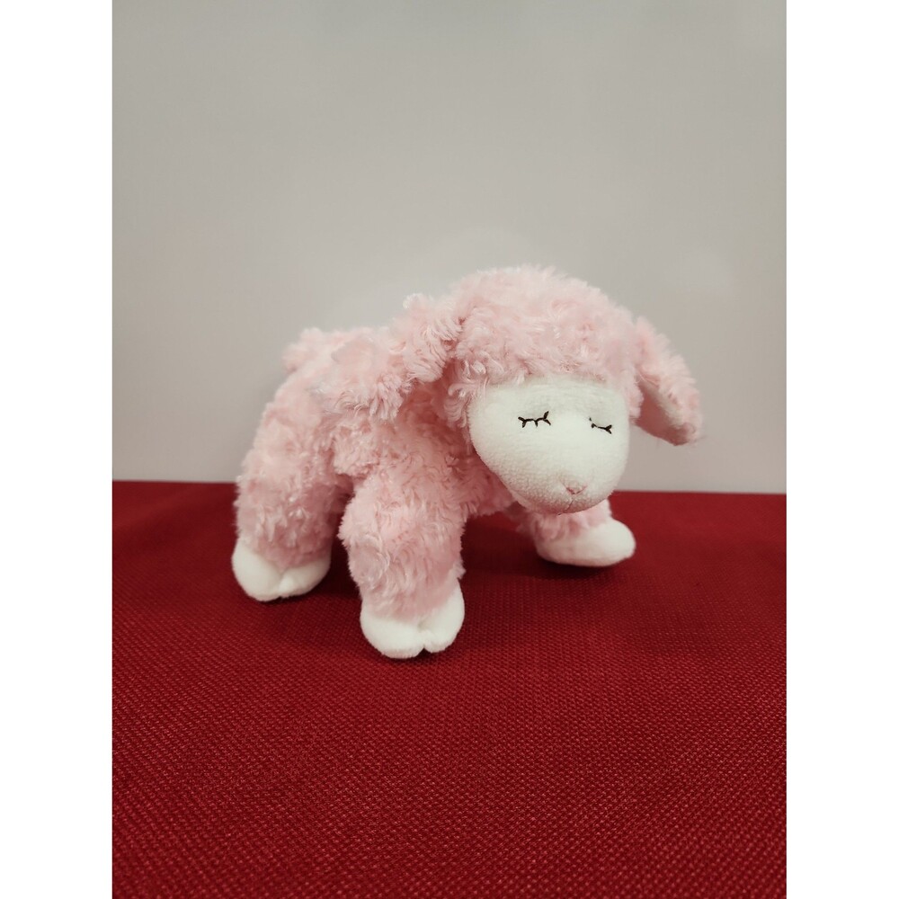 Baby Gund Pink Lamb Plush Rattle Winky 058131